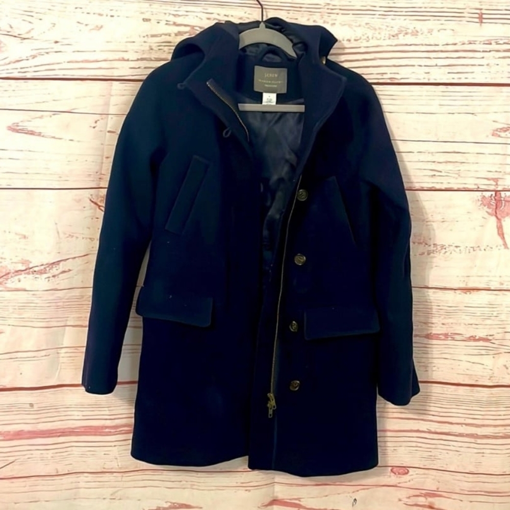 J. Crew Women's Navy Pea Coat
